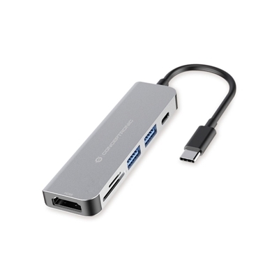ADATTATORE HUB USB MULTIFUNZIONE 6 IN 1 CONCEPTRONIC DONN02G 2X USB-A