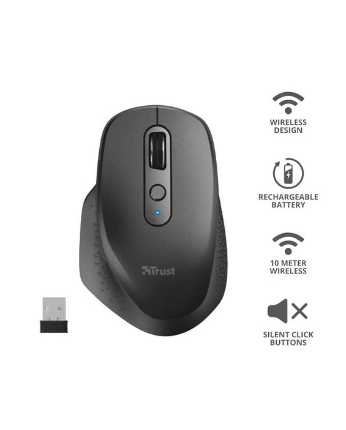 OZAA RECHARGEABLE MOUSE BLACK