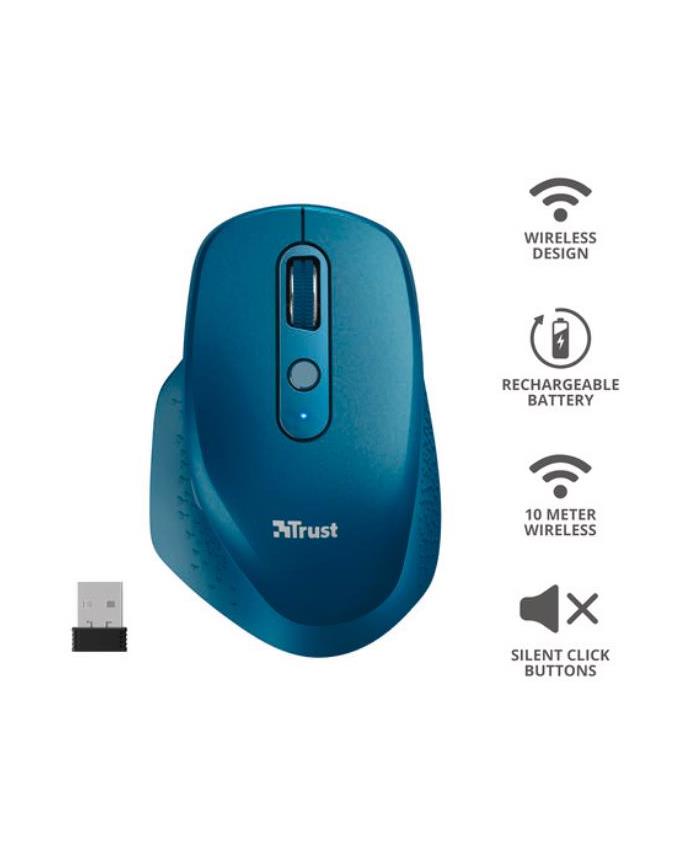 OZAA RECHARGEABLE S MOUSE BLUE