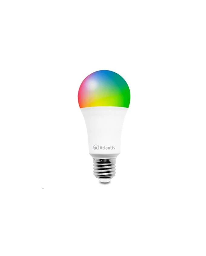 LAMPADA SMART BULK WI-FI 13W RGB (E27) ATLANTIS A17-SB13-RGBW COLORATA- CONTROLL.TRAMITE