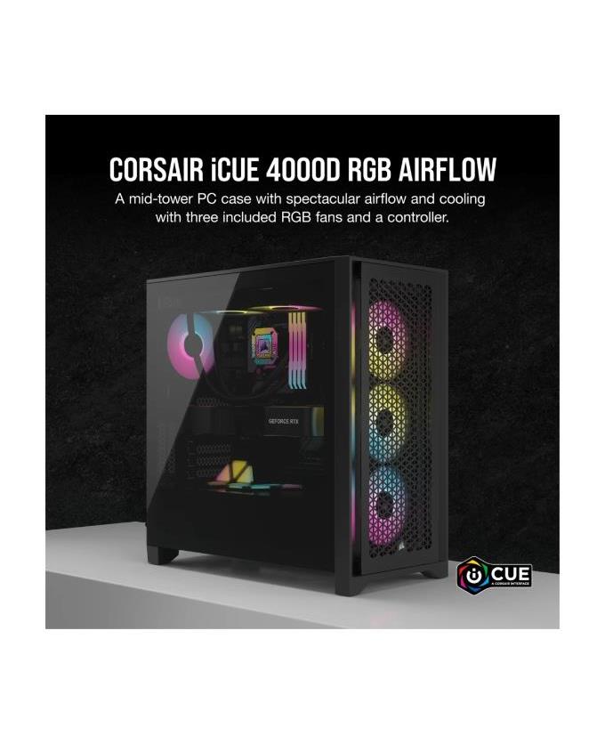 CORSAIR ICUE 4000D RGB AIRFLOW BLK