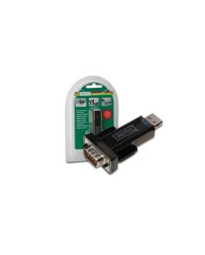 ADATTATORE USB2.0 SERIALE RS232 DIGITUS DA70156 9 PIN MASCHIO   CAV.PROLUNGA CM.80